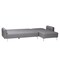 Baxton Studio Lanoma Contemporary Slate Grey Fabric Upholstered Convertible Sofa Bed 245-13753-ZORO - alternate 7